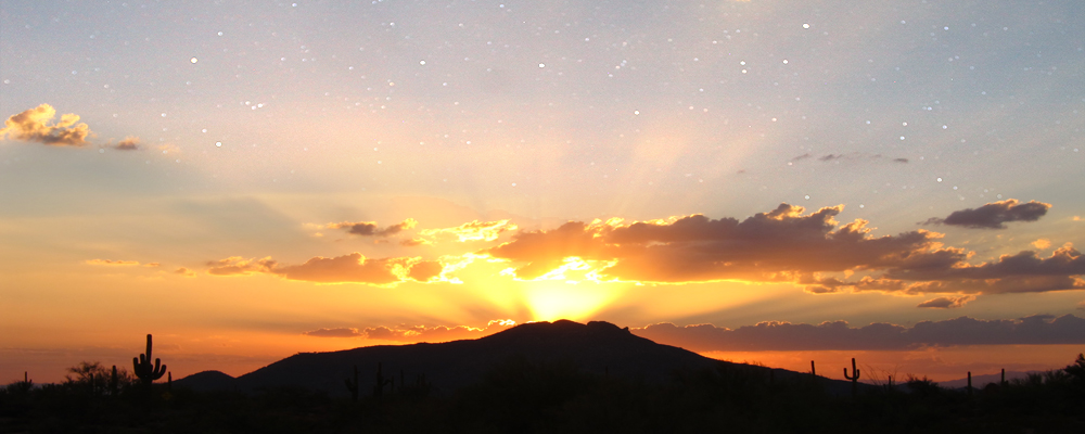 Desert Ranch Community Sunset